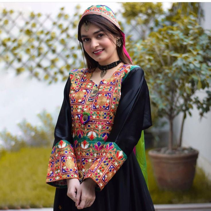 3 PC's Chiffon Fabric Stitched Frock