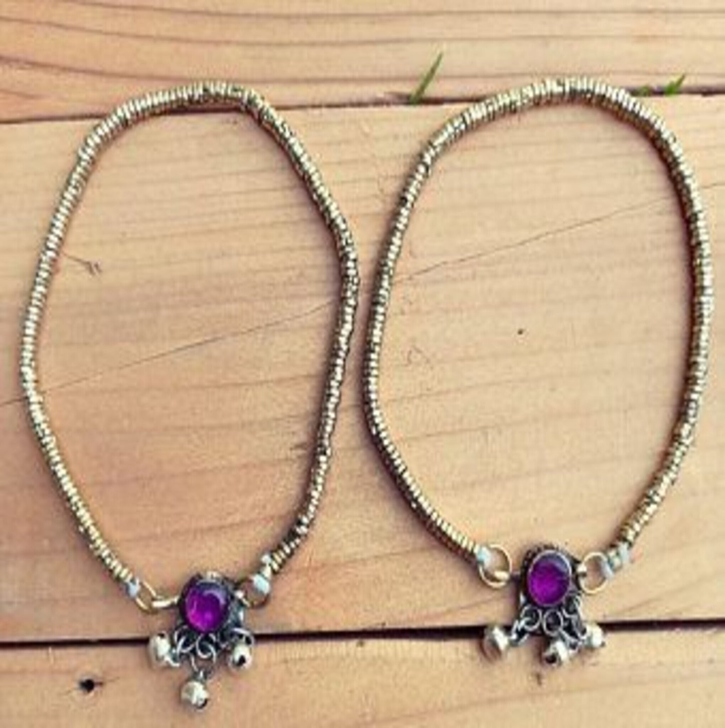 Color Dot Anklet pair - Pack of 2