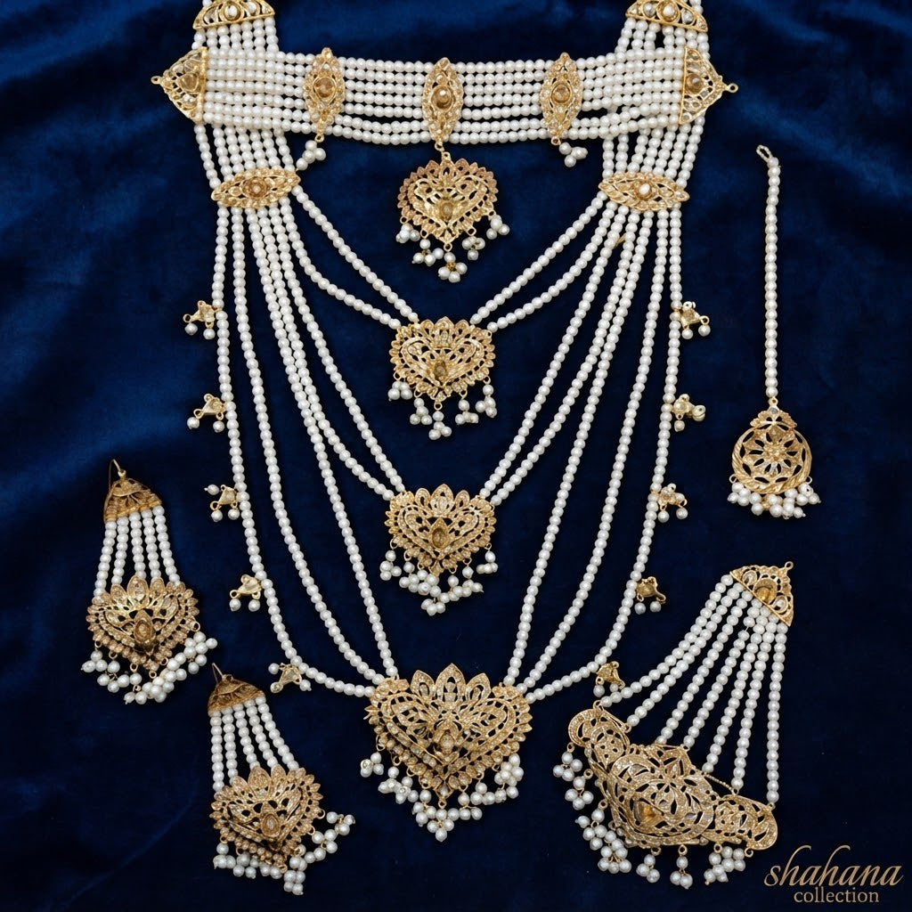 Chokar earrings mala jhumar teeka