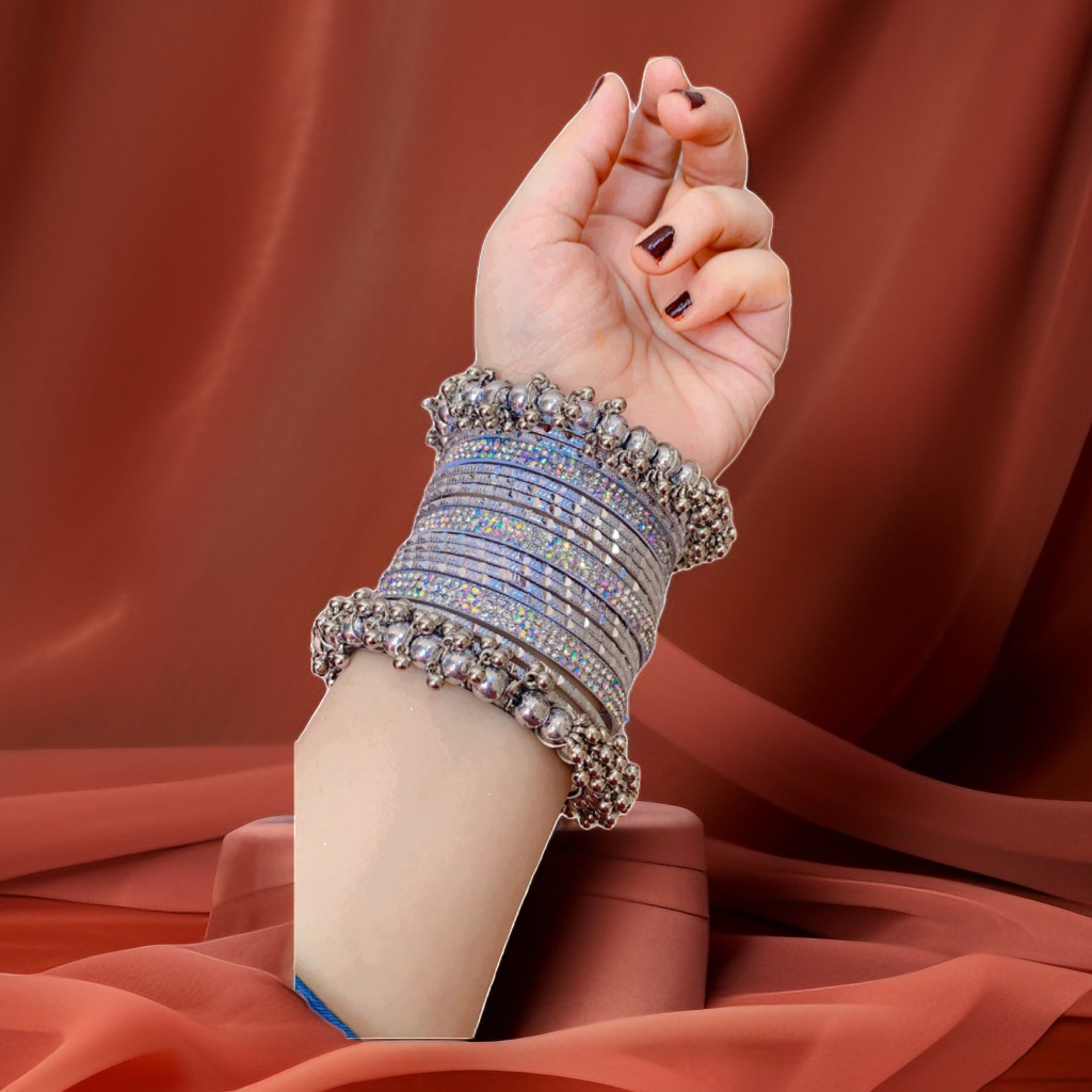 Silver Bangle Set
