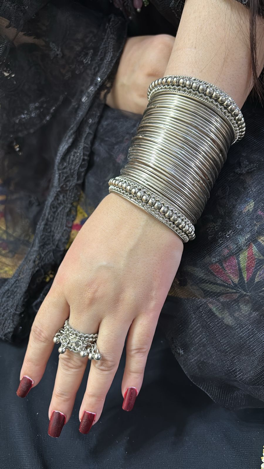 Silver Metal Bangles