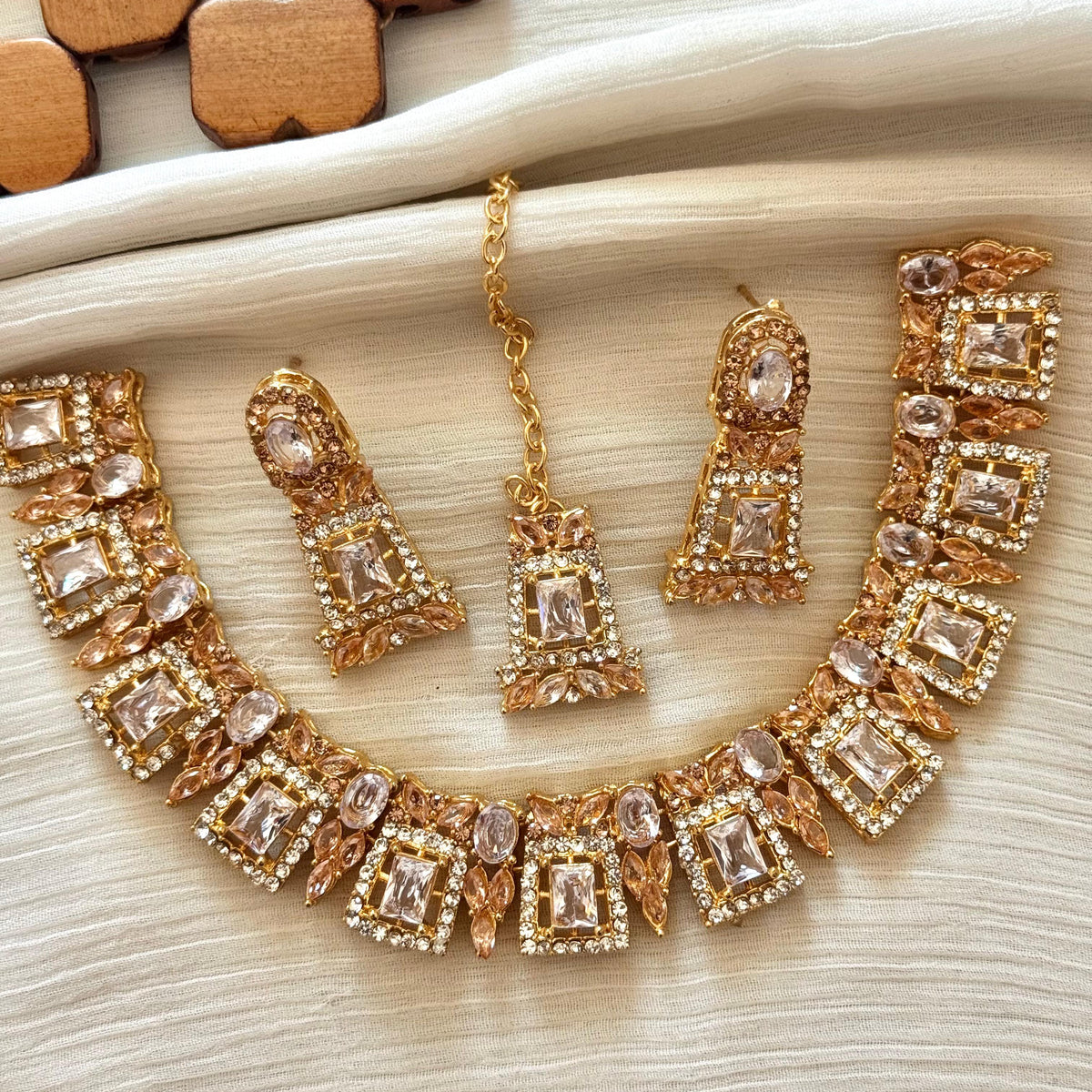Colourful Zircon Necklace Sets