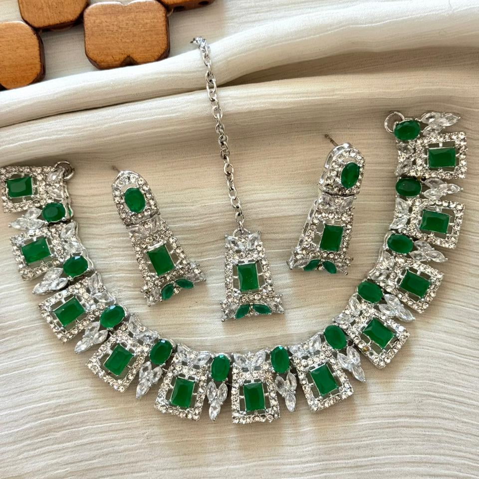 Colourful Zircon Necklace Sets