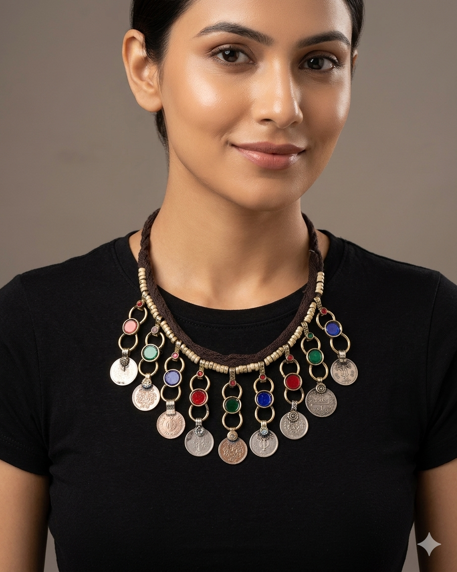 Gul e sikka Afghani necklace
