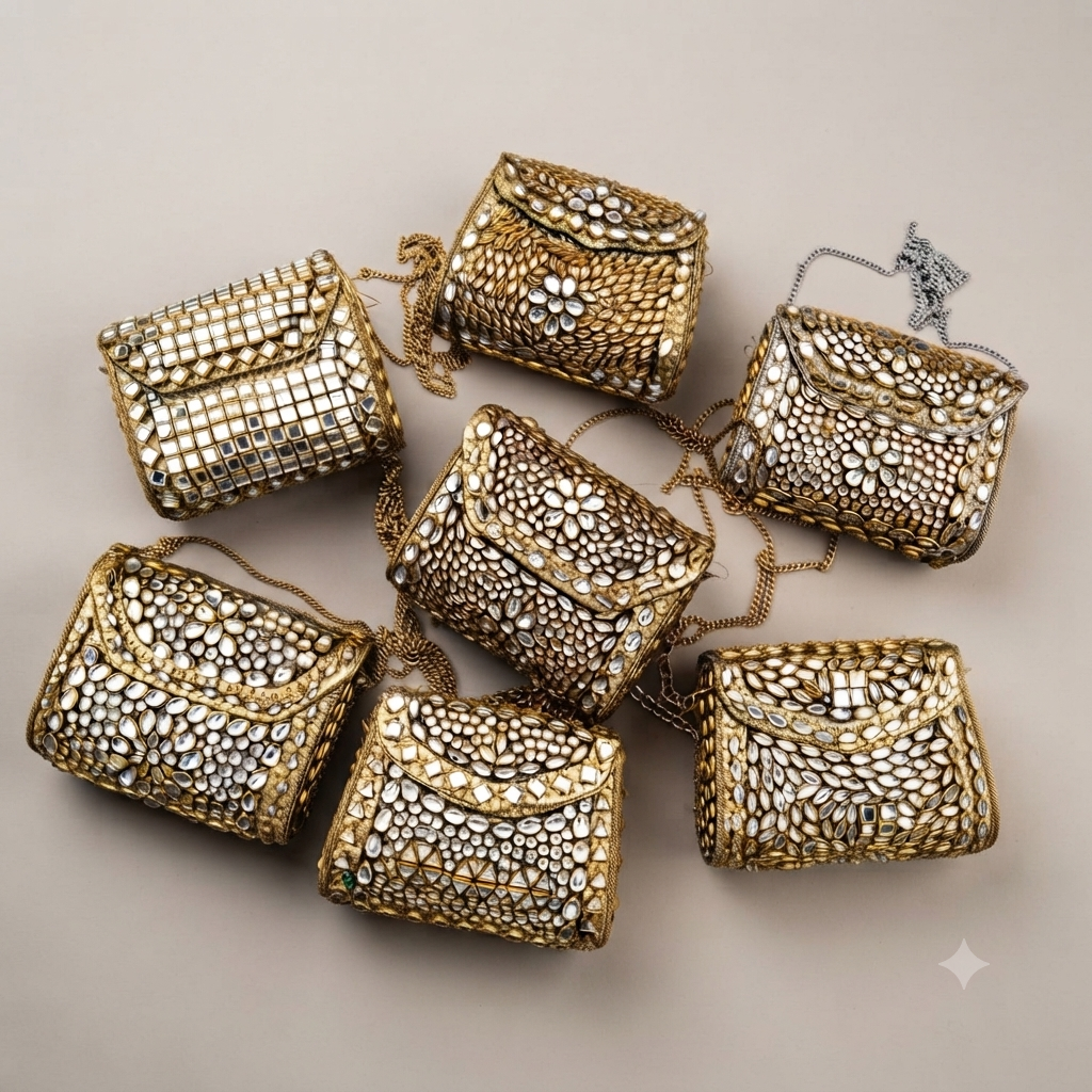Zarmina Kundan small Clutch