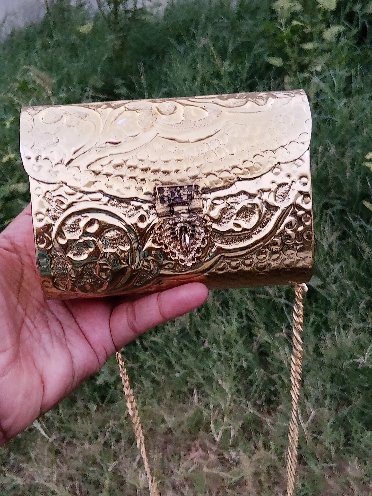 Urban Gold Clutch material metal