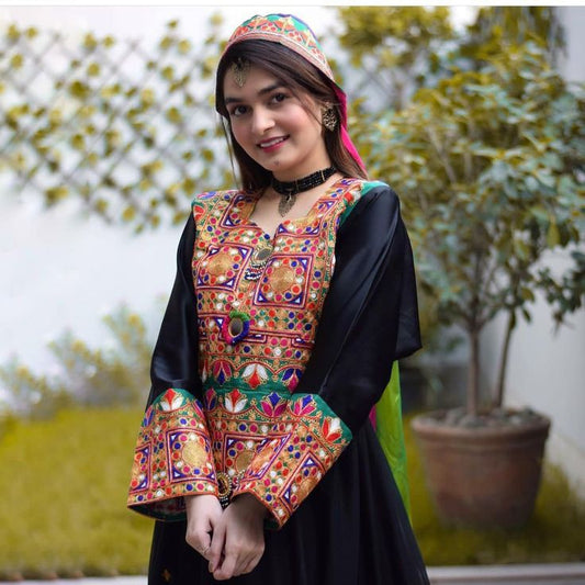 3 PC's Chiffon Fabric Stitched Frock