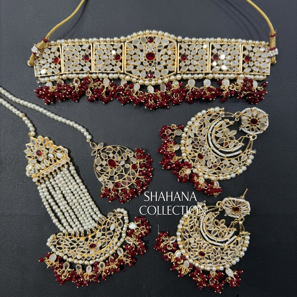 Gul-e-Shahi Kundan Set