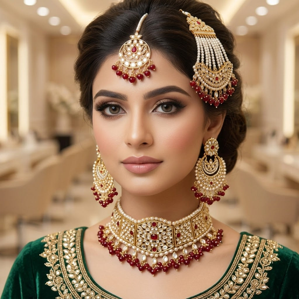Gul-e-Shahi Kundan Set