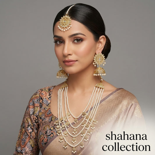 Mehrunisa kundun set  Mala jhumka and tikka