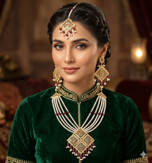 Timeless Gold Pearl Set
