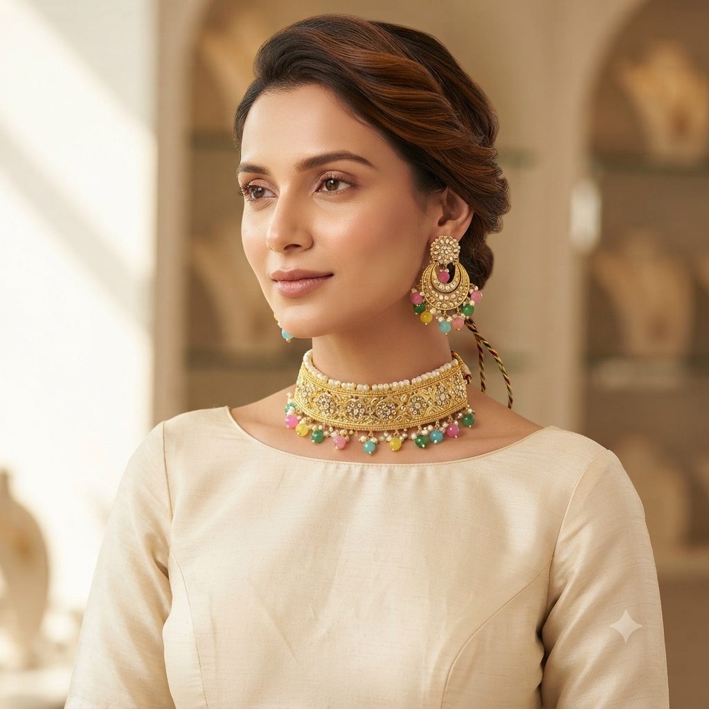 Jahanara Kundan Set