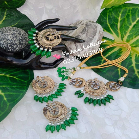 Chand Tara with Moti Set