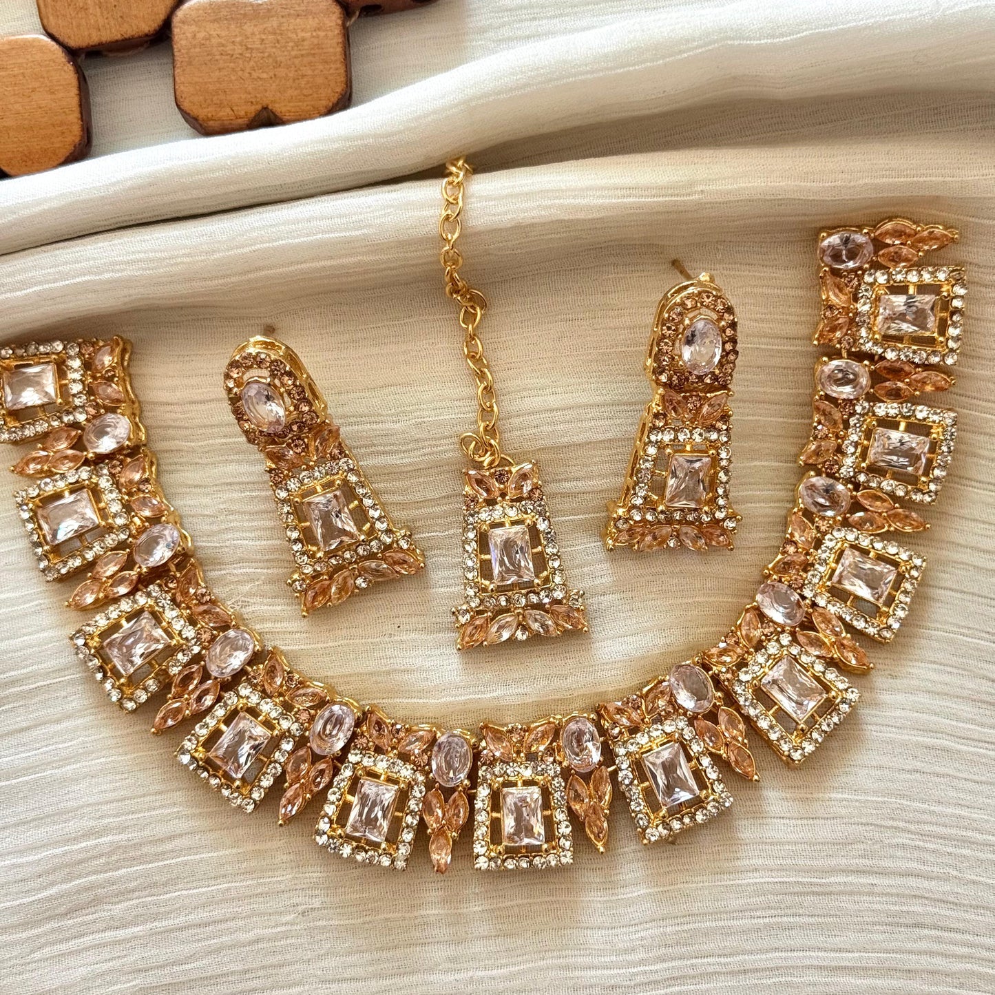 Colourful Zircon Necklace Sets