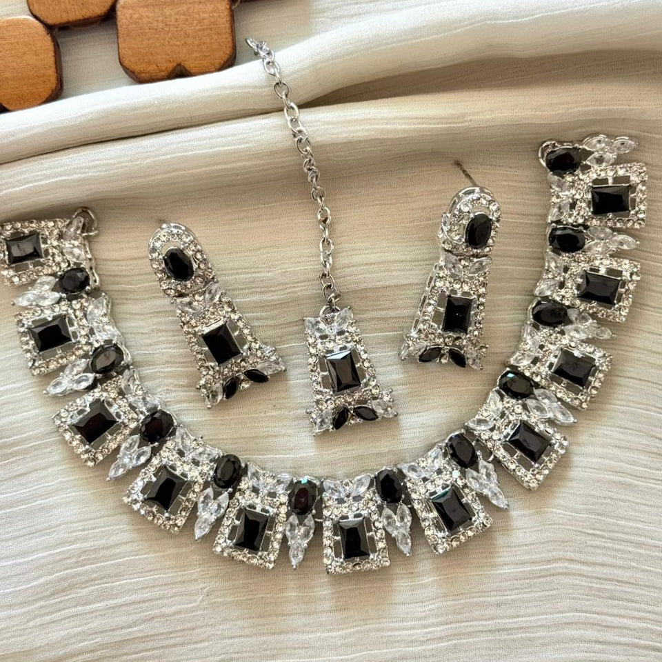 Colourful Zircon Necklace Sets