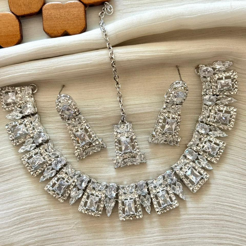 Colourful Zircon Necklace Sets