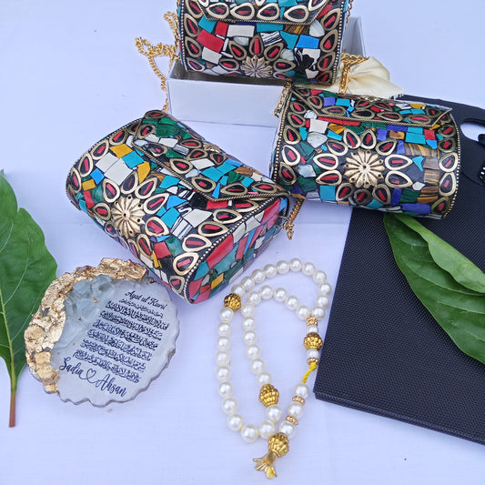 Multi Colors Mini Metal Clutch