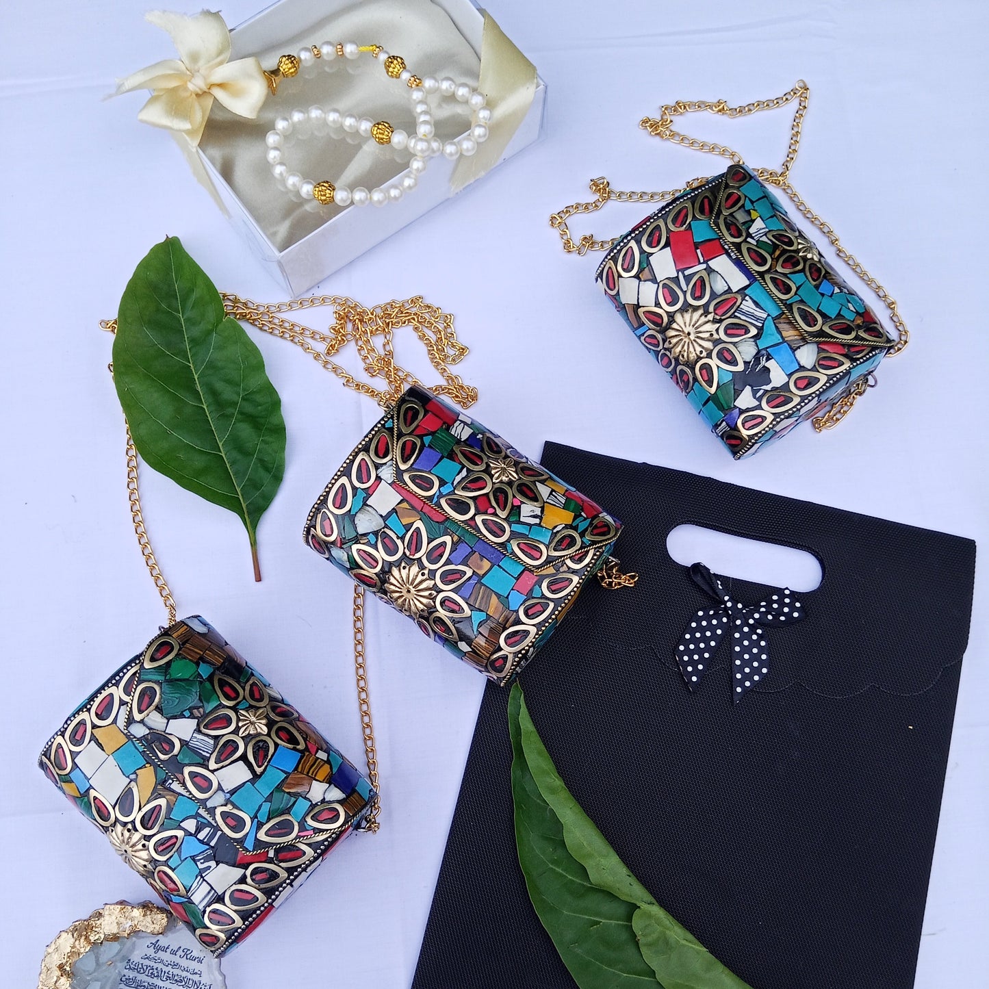 Multi Colors Mini Metal Clutch