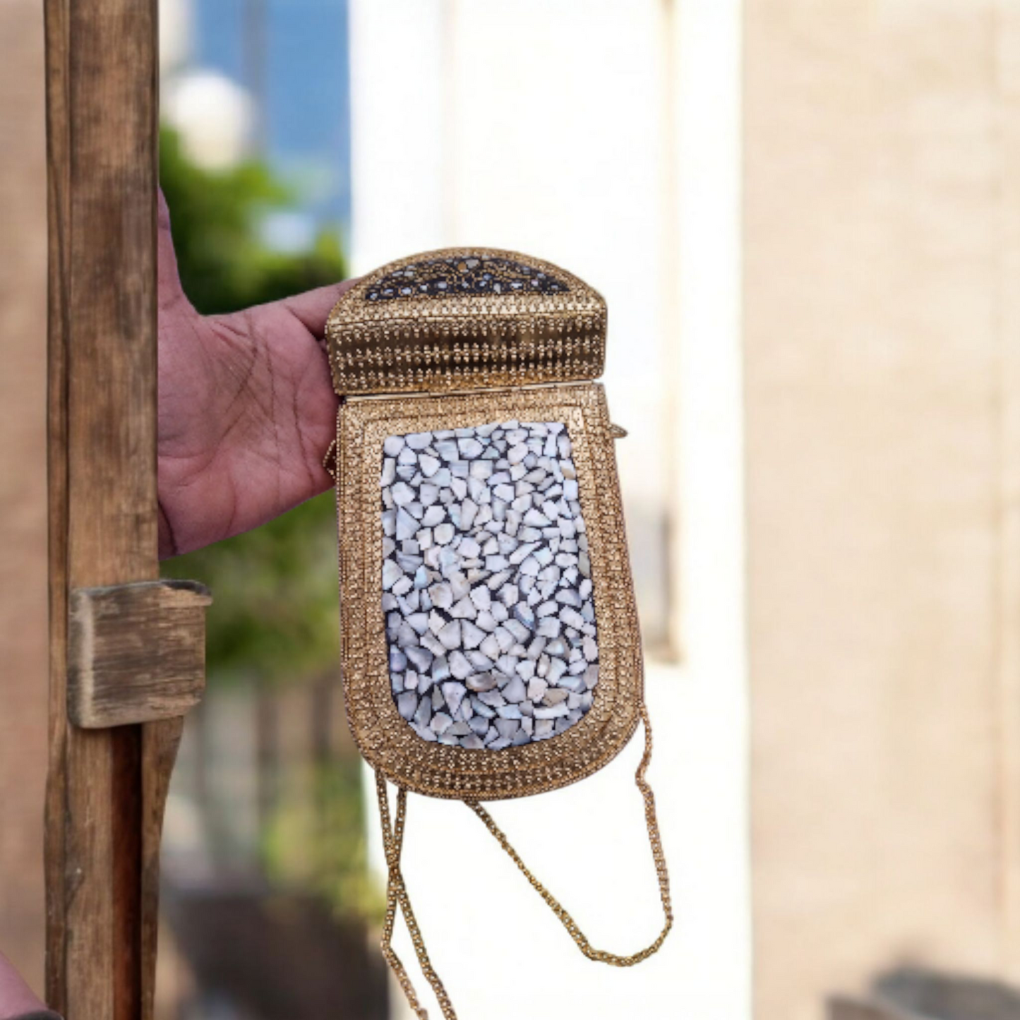 Mosaic Metal Mobile Pouch