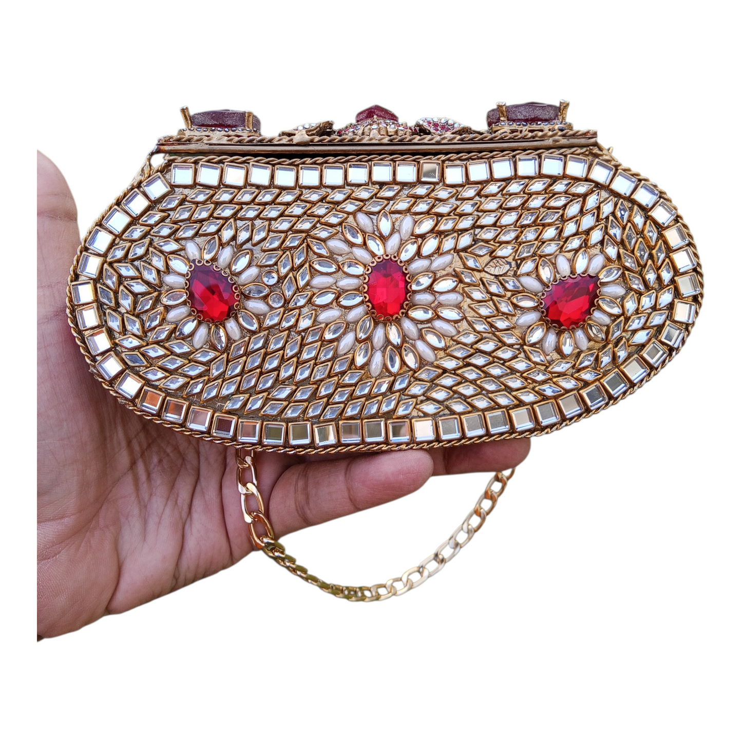 Kundan Designer Clutch High Quality Fancy Indian