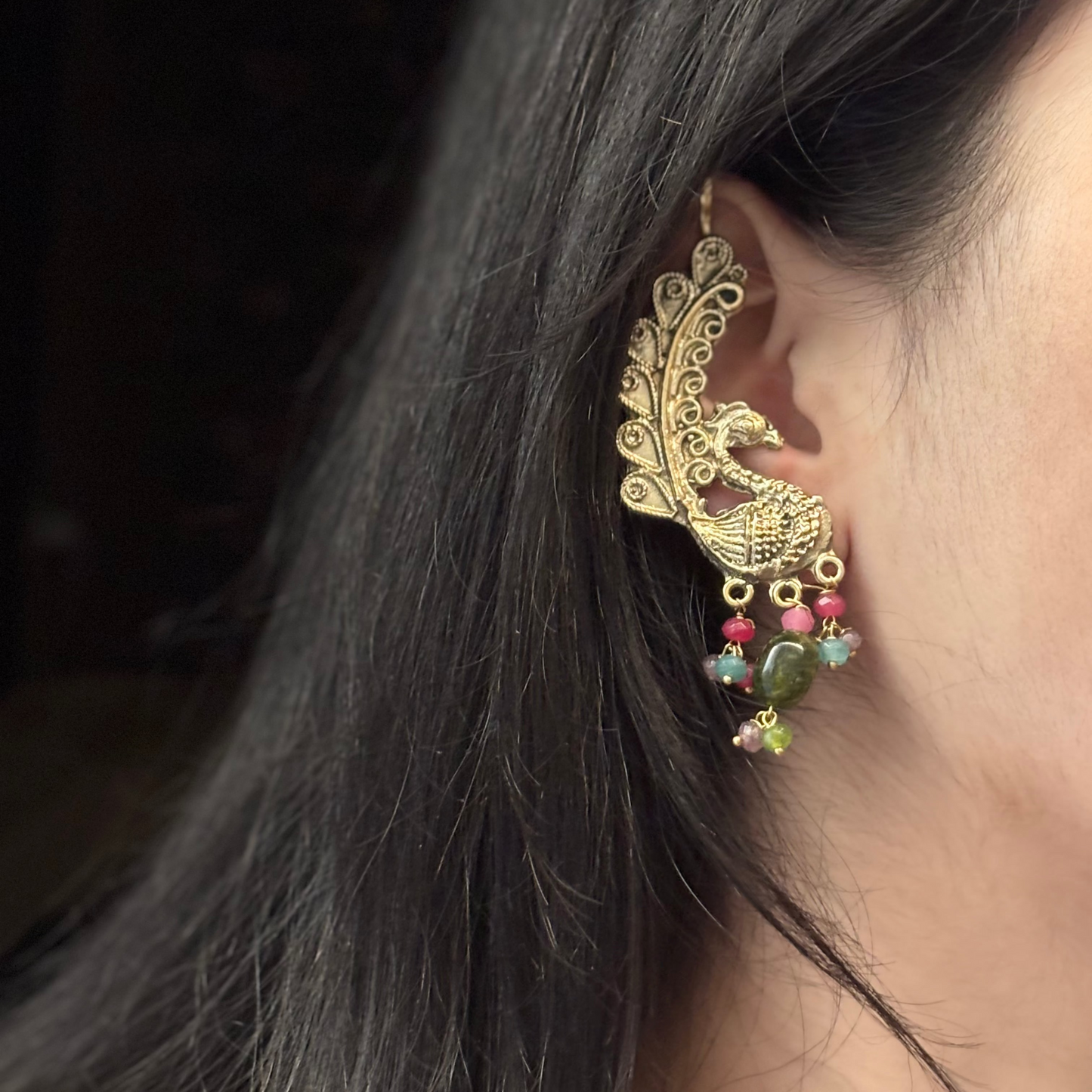 Mor Pankh Ear Cuff