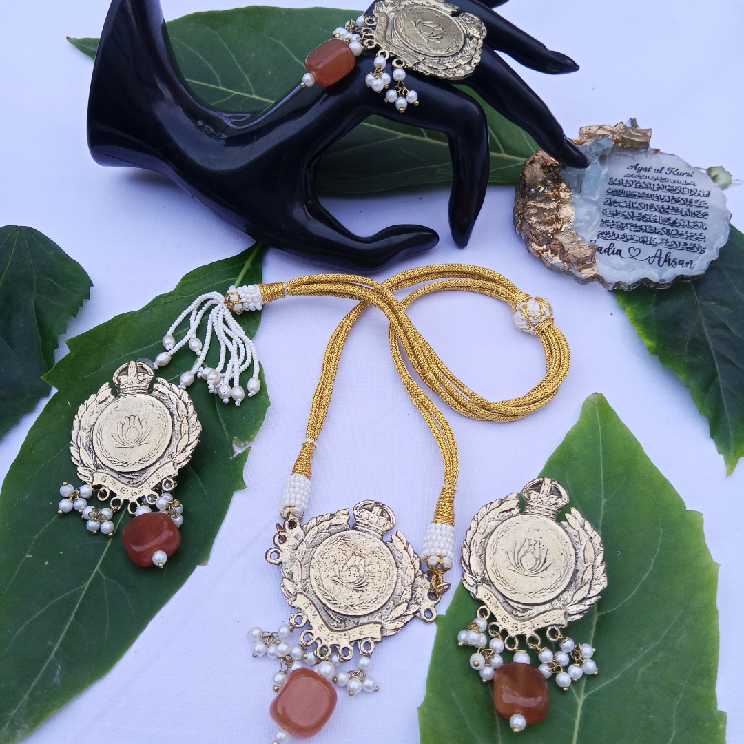 Lotus Flower with Semi Precious Stones