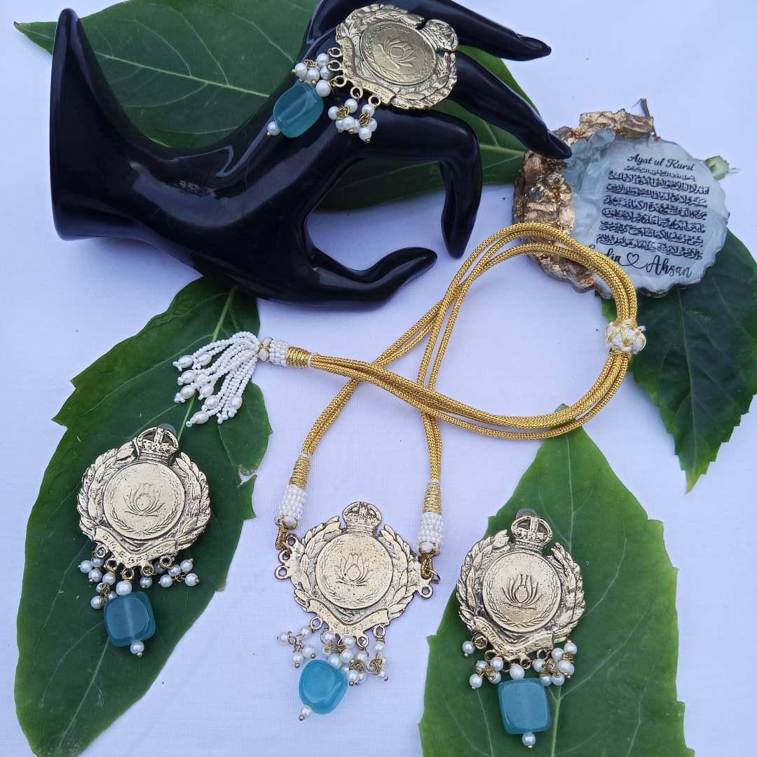 Lotus Flower with Semi Precious Stones