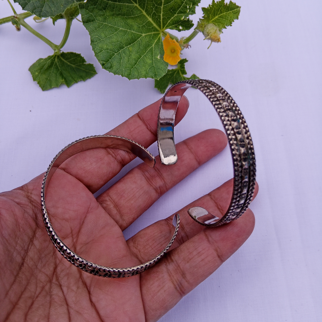 Oxidized Hand Cuff Pair