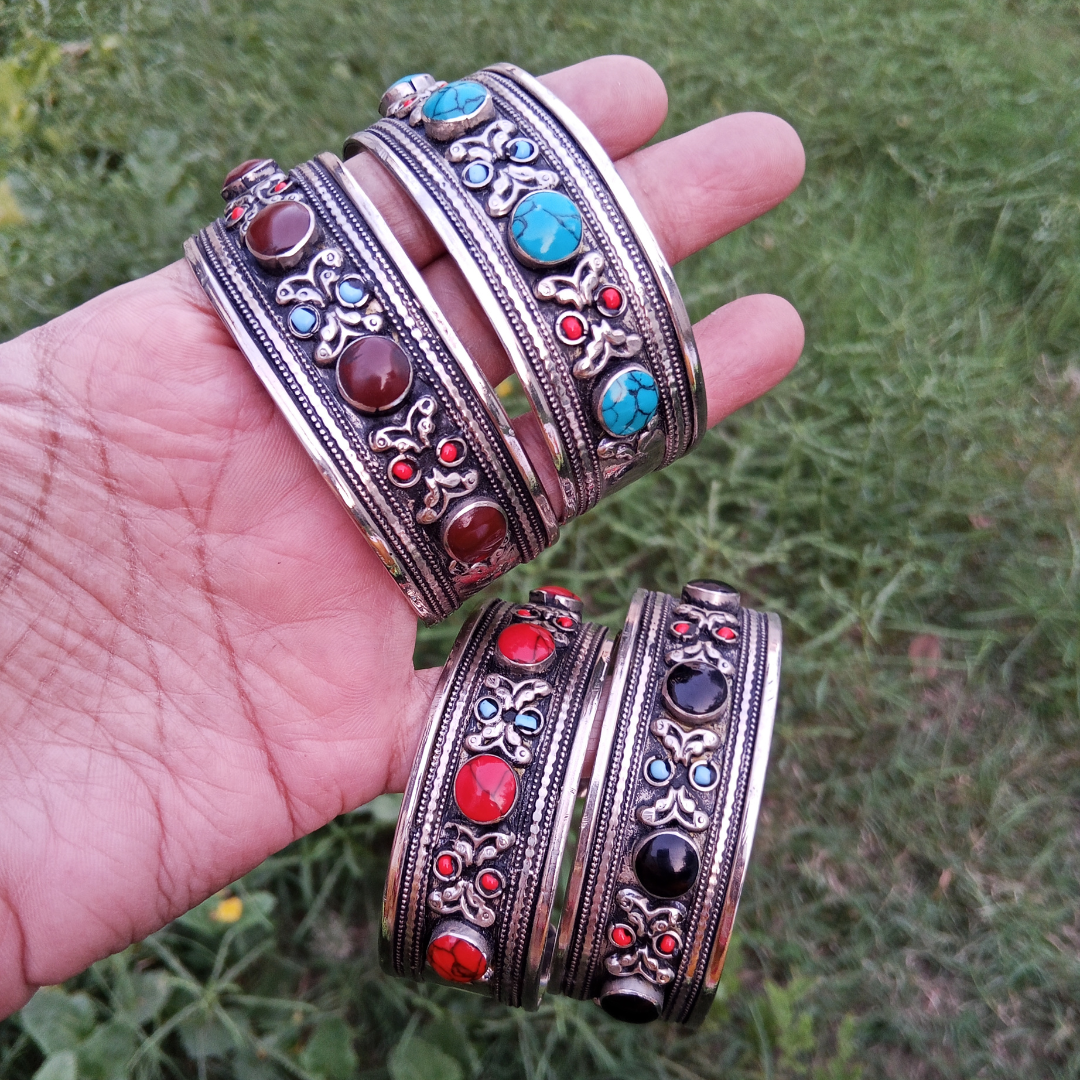 Tribal Gemstone Pair