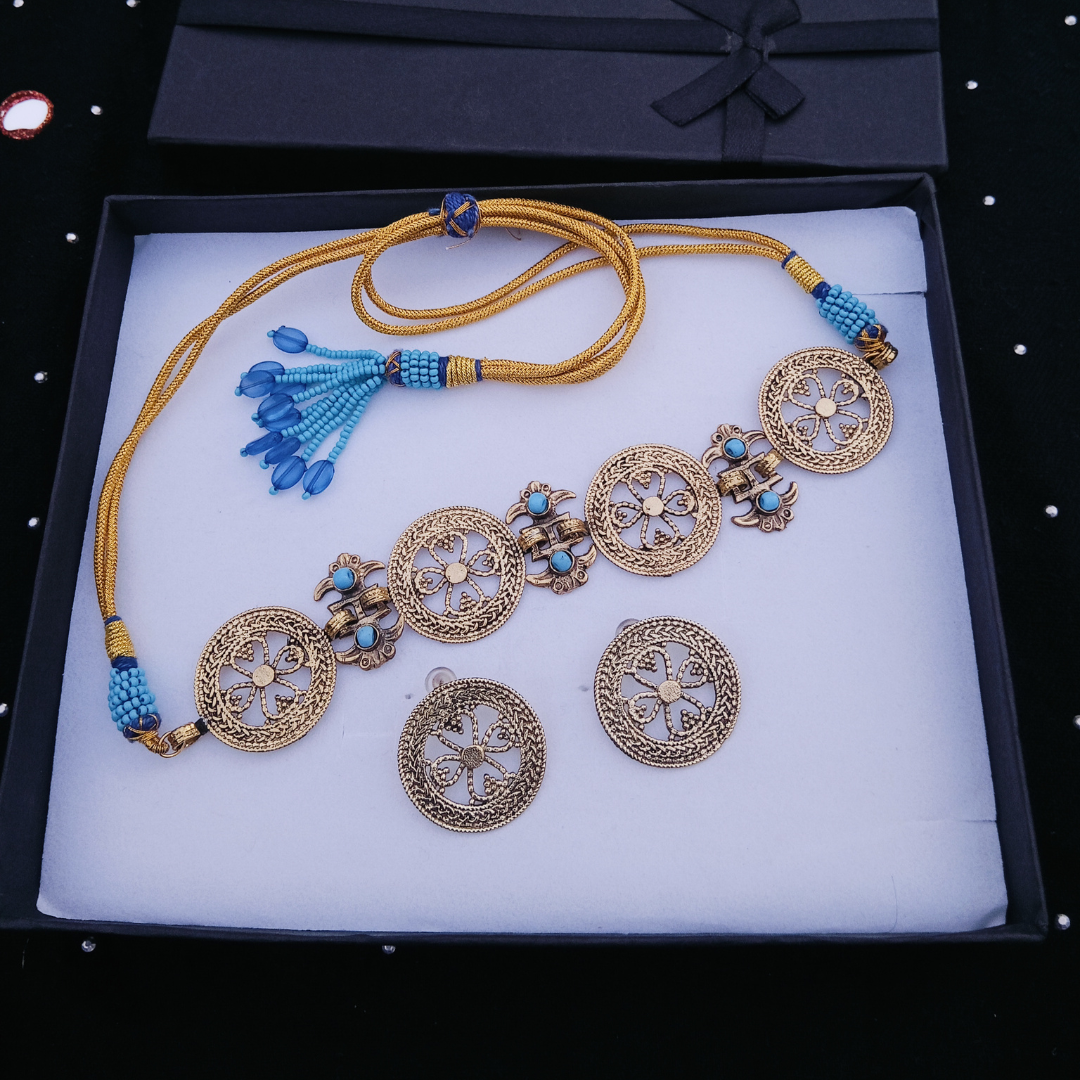 Sky Circle Choker Set