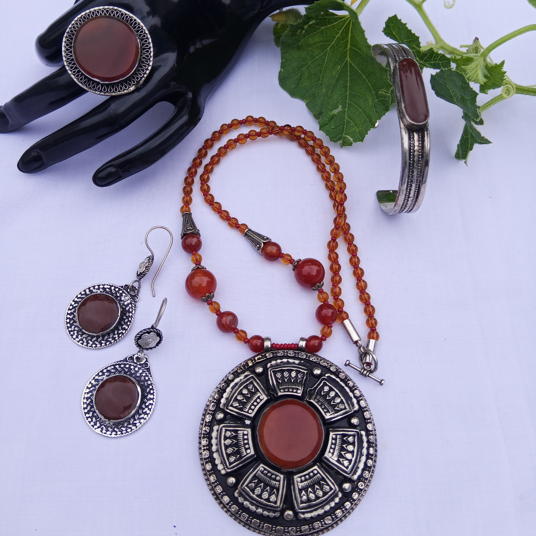 Carnelian Inspired Jewelry Set