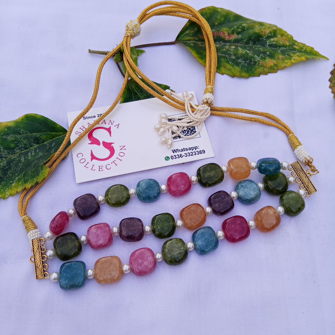 Semi Precious Stones Choker