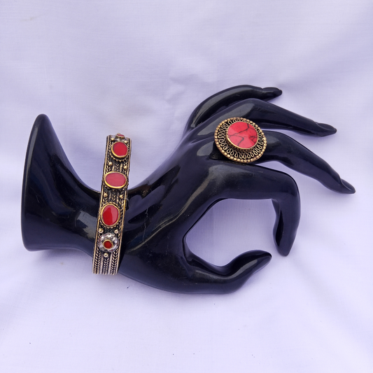 Tribal Bracelet and Ring