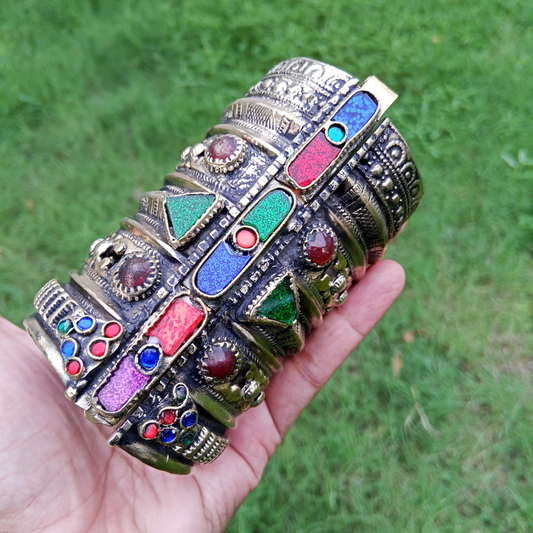 Vintage Multi Colored Hand Cuff
