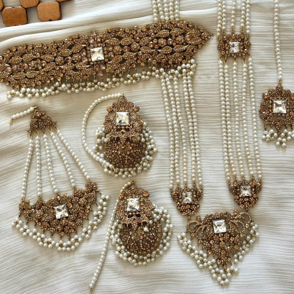 Royal Bridal Set with Jhumar & Mala