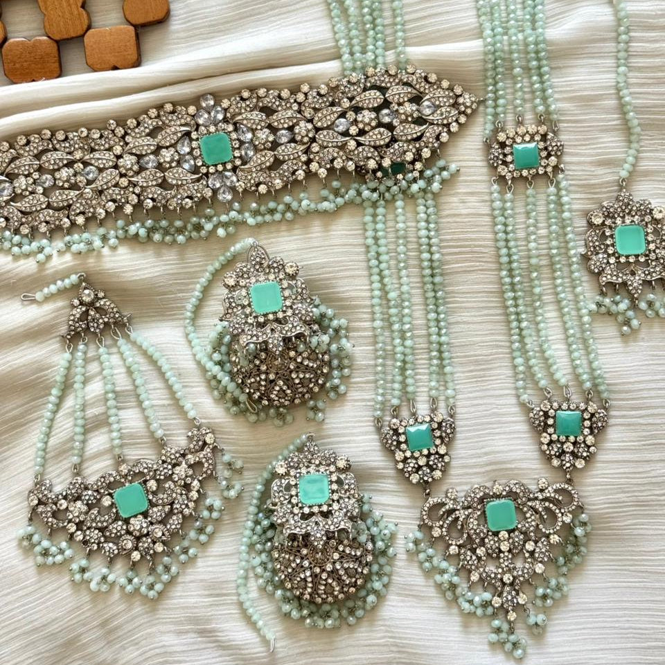 Royal Bridal Set with Jhumar & Mala