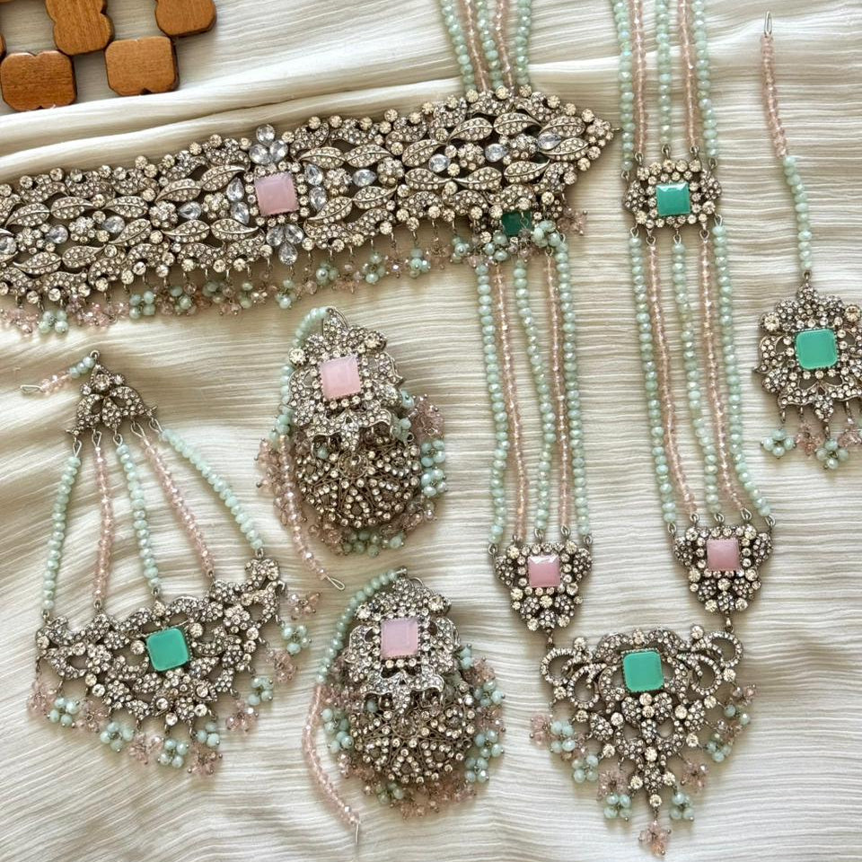 Royal Bridal Set with Jhumar & Mala