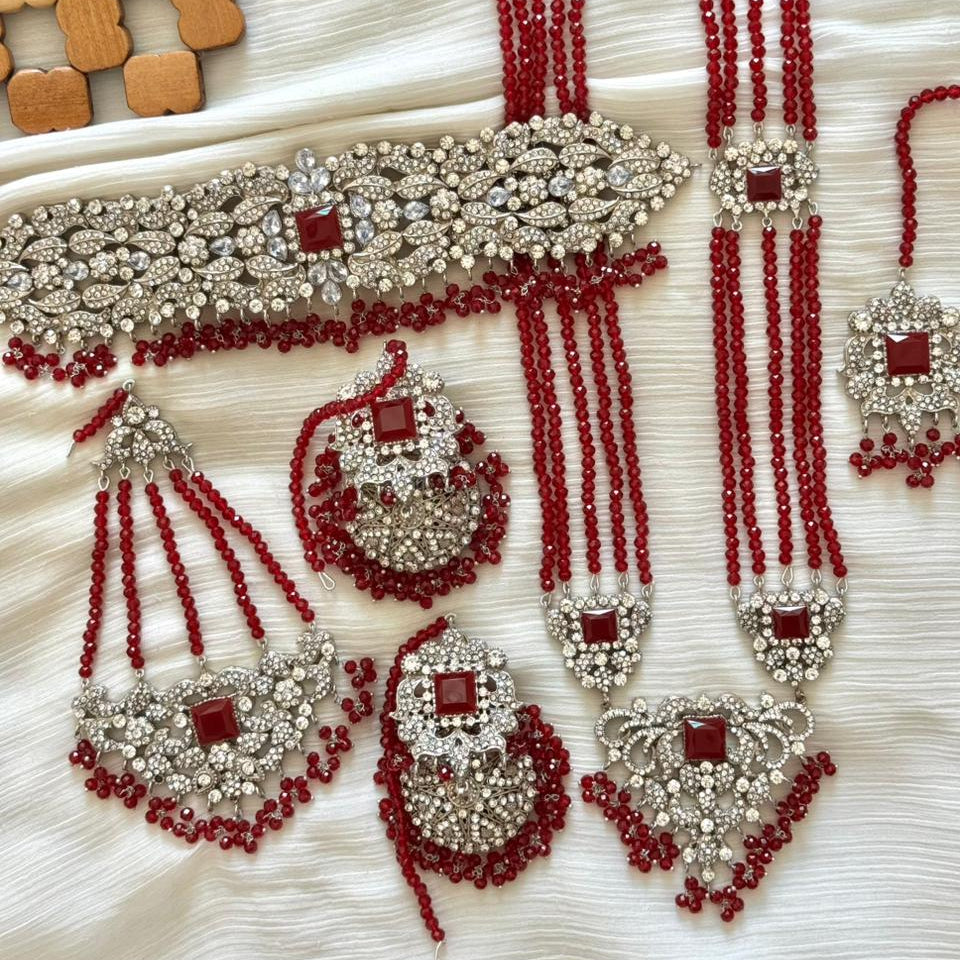 Royal Bridal Set with Jhumar & Mala