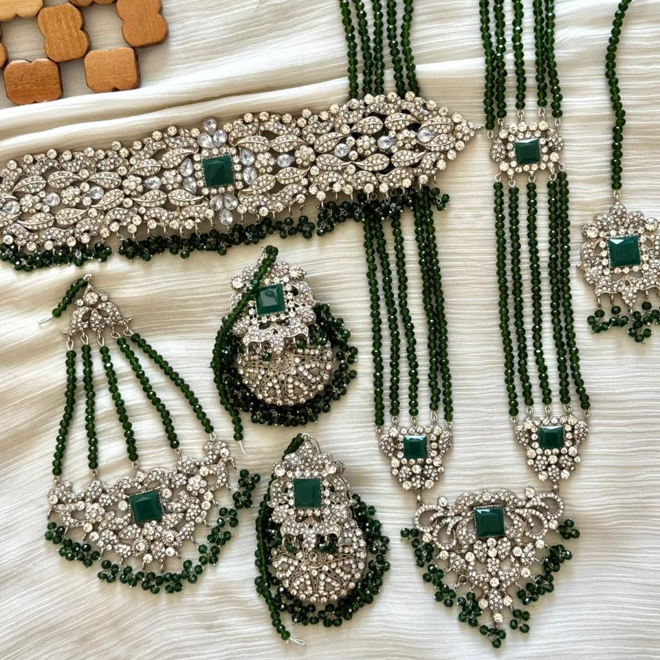 Royal Bridal Set with Jhumar & Mala