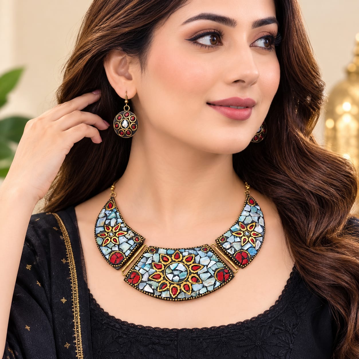 Ruhani Mosaic Jewelry Set