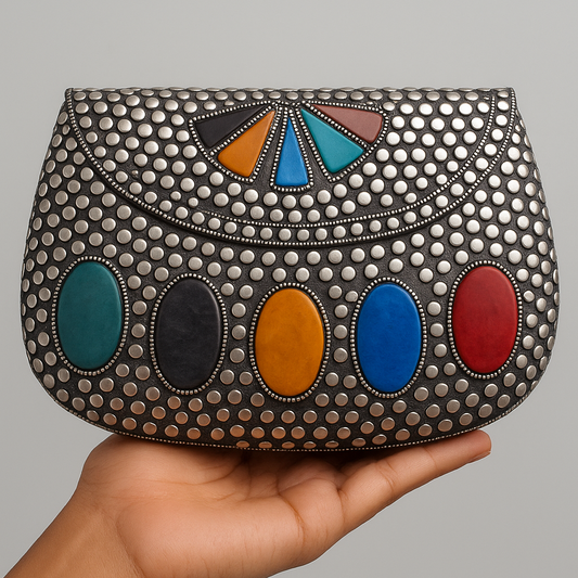 Heritage Gemstone Mosaic Clutch