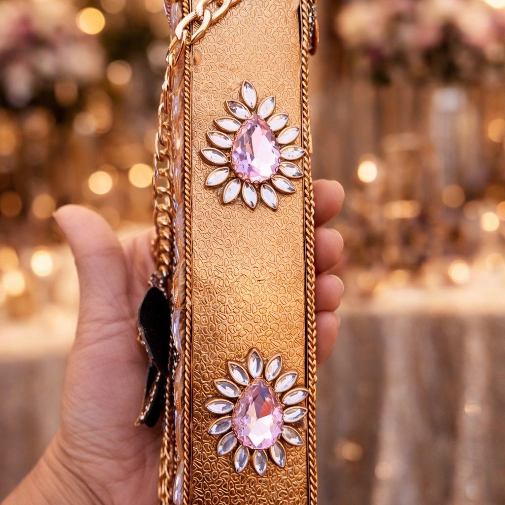 Kundan designer mobile pouch