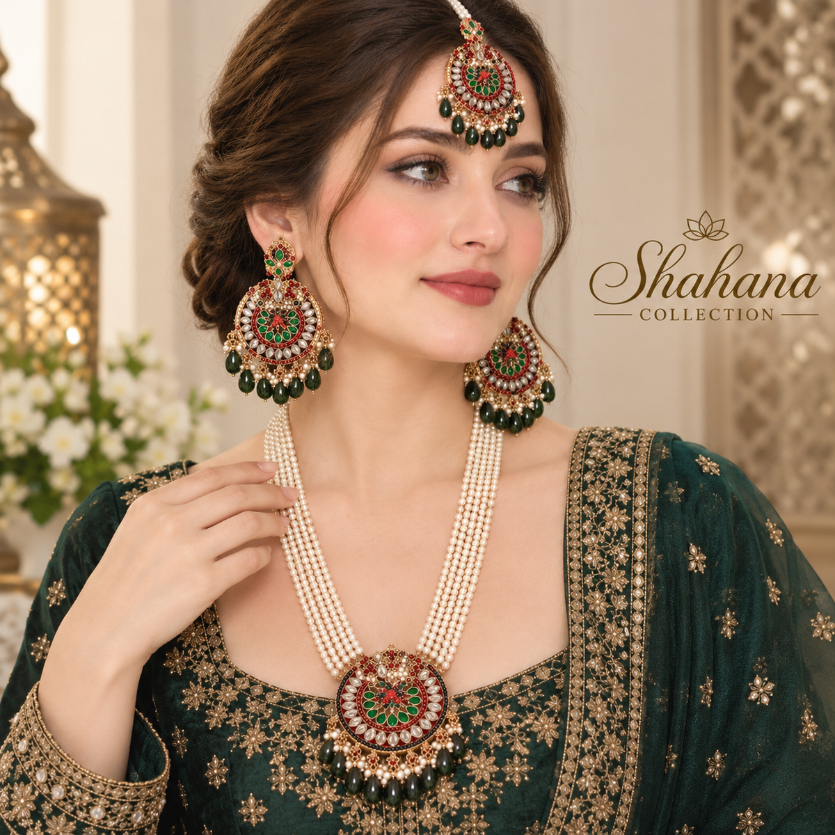 Aaina-e-Zircon Mala Set
