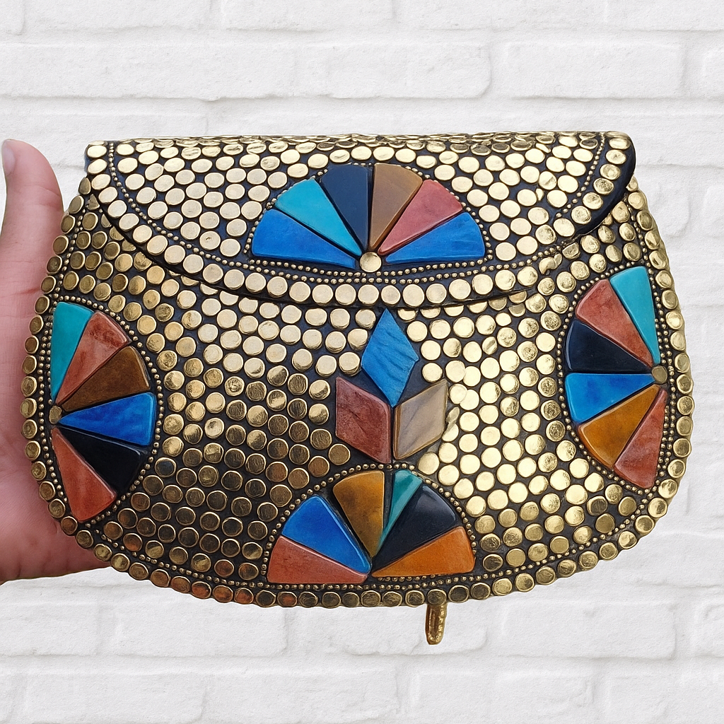 Golden Mirage Clutch