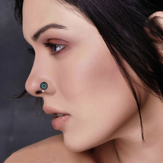 Silver Oxidized Nose cuff - Pack of 3