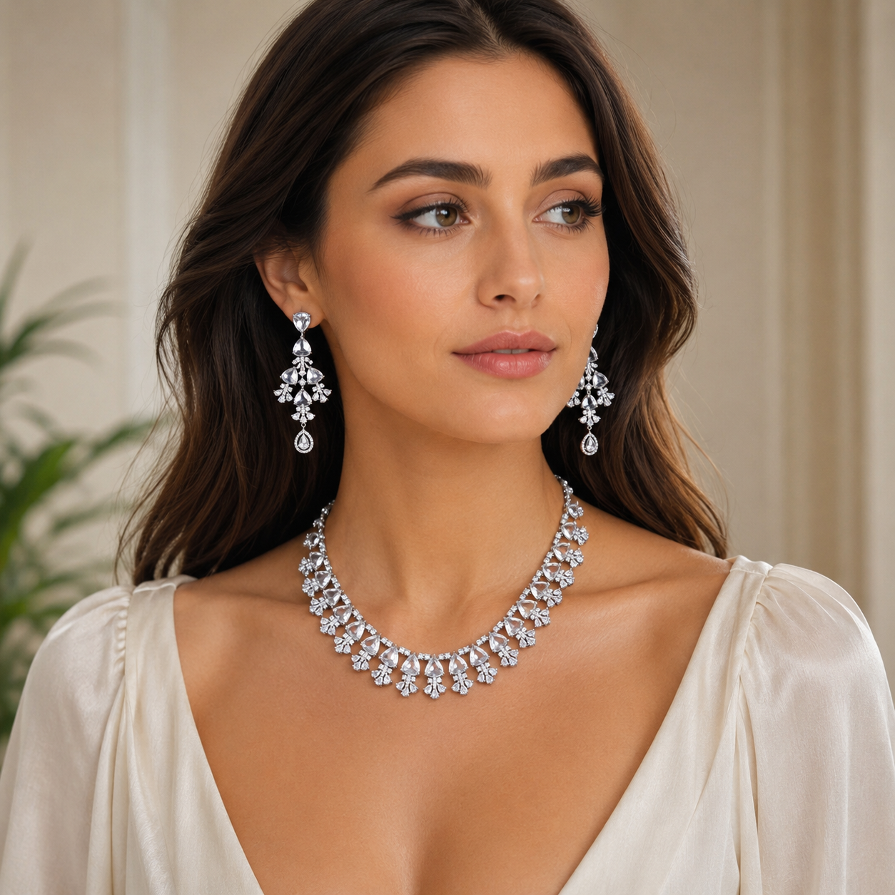 Urban shine silver plated zircon