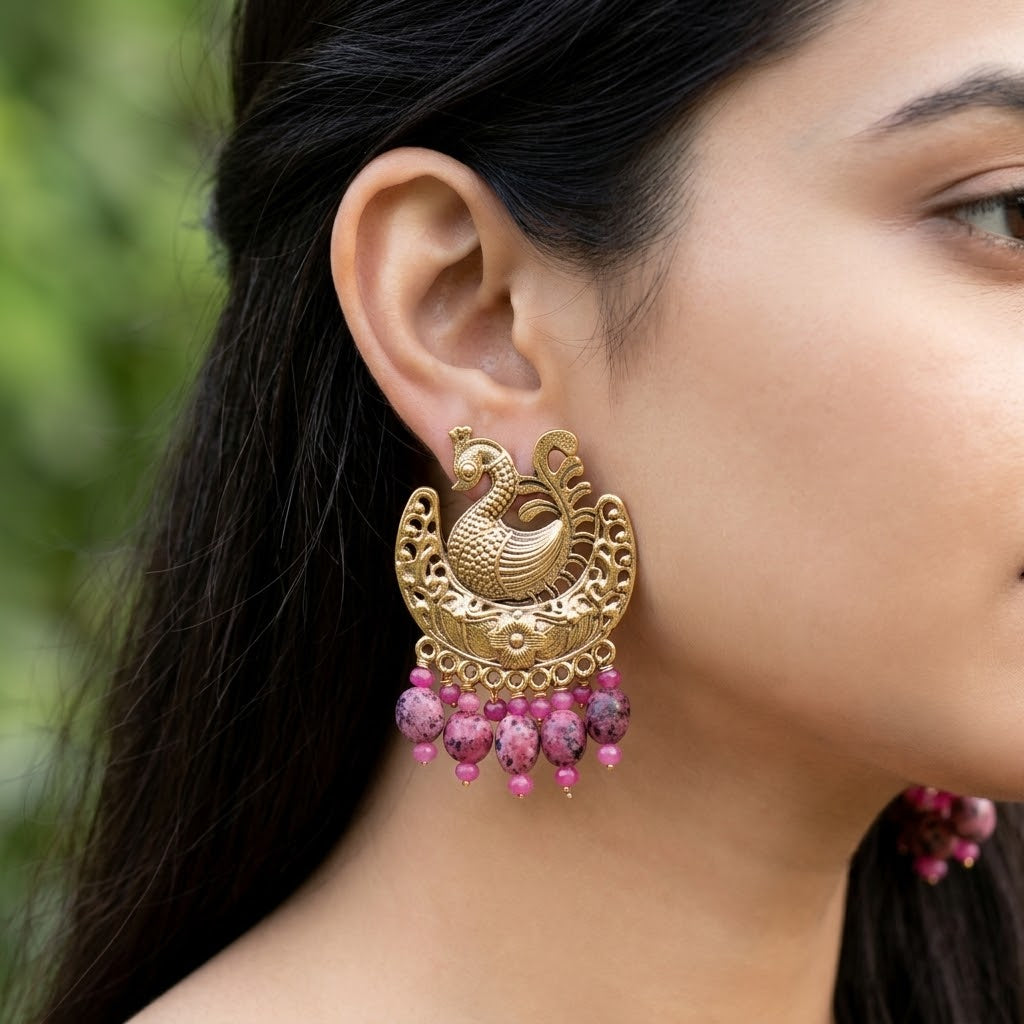 Peacock Grace Earrings