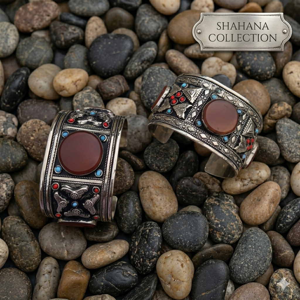 Cocoa Aqeeq Cuff pair
