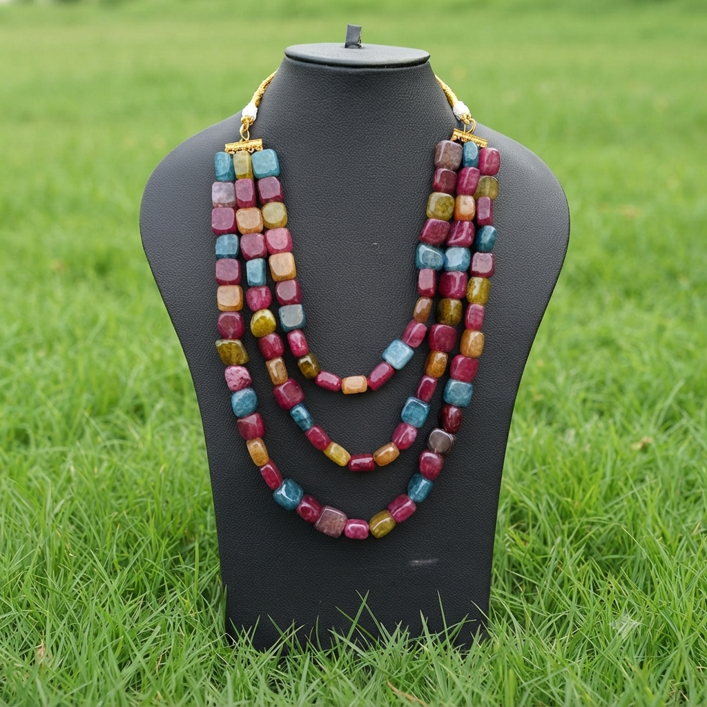 Semi Precious Stones Mala