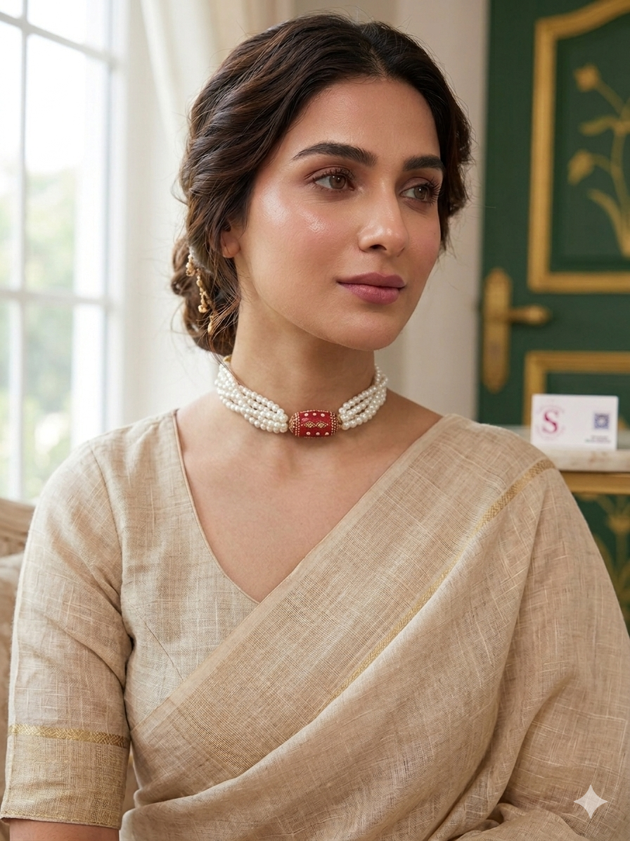 Dholki Pearls Choker